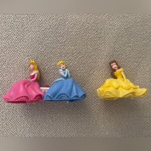 Disney Princess Figures Lot Of  2 Cake Toppers Belle Cinderella Aurora